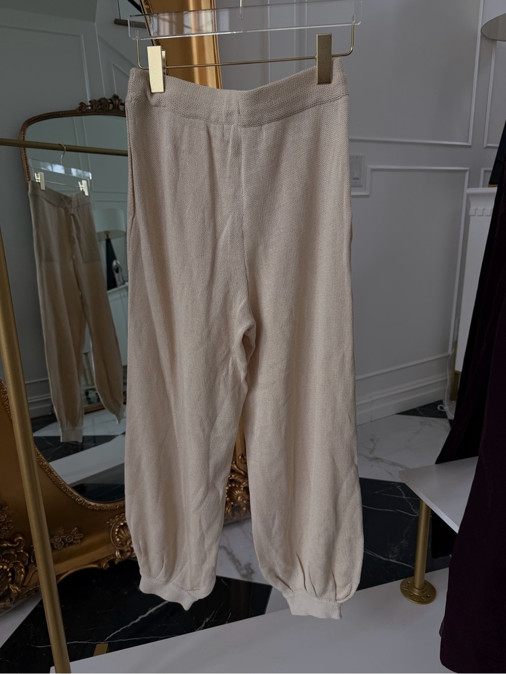 Cozy Cream Knit Cardigan & Wide-Leg Set - FREE PEOPLE - Picture 5 of 12